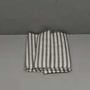 JELLYMONI 100% Natural Cotton Striped Pillowcases Set, 2 Pack White and Grey Vertical Stripes Pattern Printed Pillow Covers with Envelope Closure(Pillows are not Included)-King (20"x40") (8001)