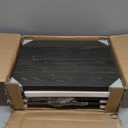 Furologee Nightstands Set of 2, Industrial End Table with Fabric Drawer&Storage Shelf, Small Bedside Table Organizer for Small Space for Living Room, Tall 23.6" Night Stand for Bedroom, Black Oak