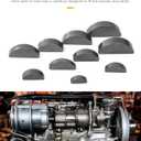 SCUARI Woodruff Key Assortment,120pcs Half Moon Keys,Key Stock Assortment,10 Popular Sizes Woodruff Semicircle Keys,Half Moon Semicircle Bond Key Hardware Keyway Set for Flywheel Applications