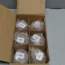 Happy Sales HSSC-6CLR2, Set of 6 Cold Glass Sake Cup Cups, Clear Glass