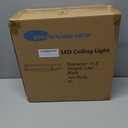 2 Pack 24W LED Ceiling Lights for Office Hallway Bedroom, 12 Inch Dimmable Flush Mount LED Ceiling Light Fixture, 6500K/5000K/4000K/3500K/3000K Adjusted Modern Lamps (Cloud Blue Sky Cover) (Black)