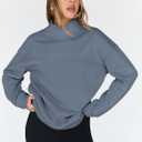 Trendy Queen Womens Oversized Sweatshirts Mock Neck Pullover Long Sleeve Tops Fall Fashion Outfits 2026 Clothes (M)