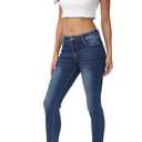GUNLIRE Women's Fleeced Lined Jeans Winter Skinny Fit High Waisted Thicken Stretch Thermal Warm Pants