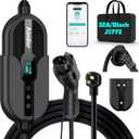 AIMILER Level 2 Electric Vehicle (EV) Charger(WIFI APP/Plug-play), 32A, 25ft Cable ETL Certified, 220V-240V NEMA 14-50P Plug EVSE w/ J1772 Connector, Portable EV Car Charging Stations for Home Level 2 (Black)