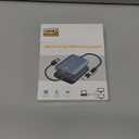 Herfair USB to HDMI Adapter [1080P Full HD] HDMI Splitter for Dual Monitors USB 3.0 to Extended Display Converter 1 in 2 Out Multiple Screen Extender for MacOS/Windows 11/10/8/7 Laptops (Black USB Two HDMI Ports)