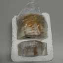 MARBLOUS KRAFTS Marble Salt Cellar with Lid 3" Green Onyx Stone Salt Holder for Counter & Stone Salt Container, Salt Dish, Salt Box & Spice Jar