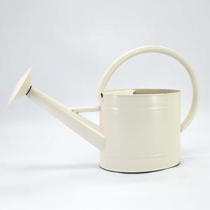 1.3 Gal Watering Can, Matte Cream White Finish, Galvanized, Metal Watering Can, Perfect Plant Water Can for Plants Indoor & Outdoor