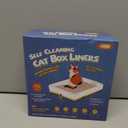 KONE 45 Count Litter Box Liners, Pet* Scoopfree Self-Cleaning Box Liners, Automatic Kitty Litter Bags, Thickened & Leak-Proof Drawstring Cat Litter Waste Bags, Disposable Refill Tray Rectangle Bags