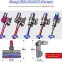 Quick-release vacuum head replacement for Dyson V7 V8 V10 V11 V15 Outside direct-drive cordless vacuums features an anti-tangle design with flexible rotation.