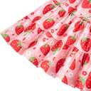 Vieille Toddler Girls Summer Dress Ruffle Sleeveless Casual Beach Sundress Tiered Swing Princess Dress for 2-8 Years (Pink)