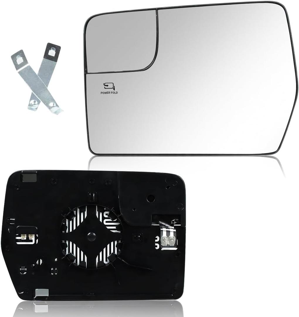 Driver Left Side Power Heated Mirror Glass for Ford F-150 2011 2012 2013 2014 - OEM Replacement for Ford F150 BL3Z-17K707-E