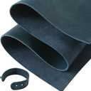 RingSun 24''X24'' Blue Leather Sheets for Crafts (2mm), Full Grain Leather Tooling Leather