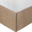 Greenland Home Burlap Bed Skirt, Natural, King