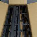 X-cosrack 6-Tier Wall-Mounted Spice Rack Organizer with Mixed Basket Sizes, Height-Adjustable Hanging Spice Shelf for Kitchen Pantry Cabinet, Large-Capacity Seasoning Holder, Black