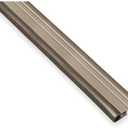 Pemko Standard Perimeter Gasketing, Mill Finish Aluminum with Gray Vinyl Insert, 36" L x 0.25" W x 0.0625" H