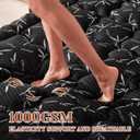 PRIMESOFT 100% Waterproof King Size Mattress Topper, Thick Pillow Top Mattress PadUp to 25 Inch Deep Pocket,Soft Breathable Mattress Pad for Back Pain, Protector Cover(Black)