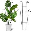 Plant Trellis for Potted Plants 2p, Larger 23in Garden Trellis for Climbing Plants Indoor, Rustproof House Plant Support for Pothos Hoya Ivy Flower