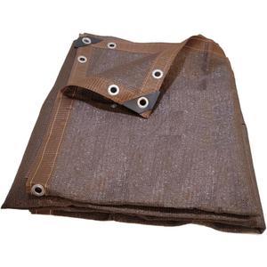 Heavy Duty Mesh Tarp Net Sail Sun Shade 6'x20' (Brown)