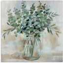 Stupell Industries Soothing Eucalyptus Herb Arrangement, Designed By Nan, 17 x 17, Canvas Wall Art
