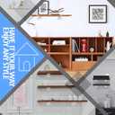 CLT Shelf Bracket( White) , 8 Quarter Inch (1/5") Thick- Max Load: 220 lb Rustic Industrial Modern Farmhouse Heavy Duty Corner Brace Joint Right Angle Bracket for DIY Table Bench, Pack of 6