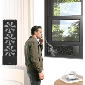 QJSZMEI Vertical Window Fan for Sliding Windows (45~50cm/17.8~19.7in)