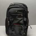 Travel Vacuum Backpack with Wheels for Women Men, 50L Rolling Vacpack Backpack with Vacuum System, Laptop Compartment, TSA Lock, Dry-Wet Pocket Luggage suitcase, Air Travel, Weekend Trips (Black(included Pump))