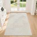 Pauwer 3x5 Washable Area Rugs for Living Room Modern Beige Solid Color Soft Fluffy Rugs for Bedroom Non Slip Boho Accent Indoor Mat Floor Carpet Cover for Kids Room Dining Room Kitchen Office, Beige
