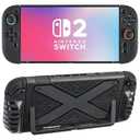 Protective Case for Nintendo Switch 2, Ultra-Thin Dockable Hard Shell Cover with Full Protection, Anti-Scratch & Shockproof, Supports Stand Use and Charging Dock for Switch 2, Black