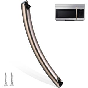 Upgraded ME16A4021AS Microwave Door HandleDE94-04313F Compitable with sam-Sung ME16A4021AS Microwave, Especially for ME16A4021AS/AA Microwave Oven Door Handle Replacement, Alloy Material