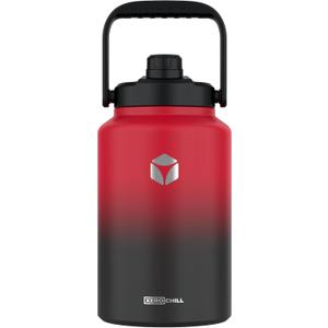 Xero Chill 1 Gallon Water Bottle - BPA-Free 128 oz Insulated Water Bottle for Cold & Hot Liquids - Leakproof, Double-Wall Stainless Steel Large Water Bottle