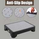 CHIKILLA Adjustable Step Stool for High Beds and Cars, 650lb Heavy Duty Bed Step for Elderly, Non-Slip Mobility Platform for Bathtub, Kitchen, SUV, 4 Height Levels 3.4-5.4" Portable Stair Assist, Gray