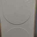 Large 3D Textured Framed Boho Neutral Abstract Wall Art for Living Room, 3 Piece Modern Paintings Artwork for Walls, Black White Brown Minimalist Geometric Pictures for Hallway Office Wall Decor 24x36 In (Monochrome)