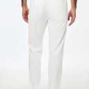 JMIERR Men's Casual Drawstring Pants Elastic Waist Lightweight Pant Summer Beach Trouser with Pockets (White, XXL)