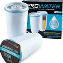 ZeroWater Official Replacement Filter  5Stage 0 TDS Filter Replacement  System IAPMO Certified to Reduce Lead, Chromium, and PFOA/PFOS, 2Pack