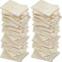 30PCS Wooden Squares for Crafts, 1/4 Inch Thick Natural Blank Square MDF Blocks, Unfinished Wood Blocks for DIY Crafts, Engraving, Wood Burning, Painting (2.5 x 3.5 inch)