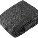 SUN GUARD Black Sunshade Net | 3' x 6' Black HDPE | UV Protection | Breathable Knitted Fabric | Reinforced Grommets | Versatile Outdoor Use