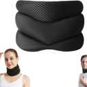 Vitavix Cervical Neck Brace, Neck Pain Relief Collar with Adjustable Support Breathable 3-Zone Design Portable Posture Corrector Suitable for Office Travel and Daily Use