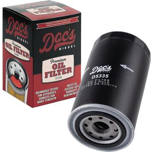 Doc's Diesel Oil Filter D5335 | Compatible with 1989-2024 RAM 6.7L Cummins 2500, 3500, 4500, 5500, RAM 5.9L Cummins 2500, 3500, 4500, 5500 1989-2007.5 | Replaces 05083285AA