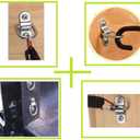 304 Stainless Steel D-Ring Tie Down Anchor 1/4 Inches Heavy Duty Lashing Surface Floor Mount for Safe and Secure Hauling (8-Pack)