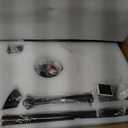 Black Ceiling Fans with Lights and Remote, 72 Inch Indoor/Outdoor Large Modern Ceiling Fan for Living Room Kitchen, Dimmable, 6 Speed Reversible DC Motor, Dual Finish