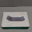 Samsers Foldable Bluetooth Keyboard with Numeric Keypad, FullSize Wireless Folding Keyboards with Backlight, Portable Travel for iOS Android Windows Mac OS, Support 3 Device(BT5.1 x 3), Black