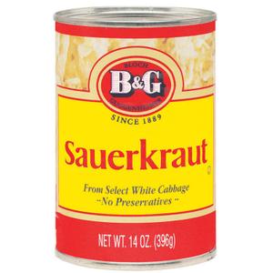 B&G Sauerkraut, 14.4 Ounce Can (Pack of 24)Best By: OCt 11 2025
