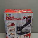 JOYIN Arcade Basketball Game Set with 4 Balls and Hoop for Kids 3 to 12 Years Old Indoor Outdoor Sport Play - Easy Set Up - Air Pump Included - Ideal for Competition