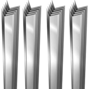 20 PCS Stainless Steel Wall Corner Guards (2 x 2 x 48 Inch),90 Angle Metal Edge Guard Corner Protectors are Designed for Wall Protection and Decoration
