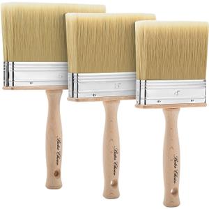 Bates- Deck Stain Brush Set, 4, 5 and 6, Stain Brushes for Wood, Deck Stain Applicator, Deck Brush, Wide Paint Brush, Large Paint Brushes, Wood Stain Brush, Masonry Brush, Wood Stain Applicator