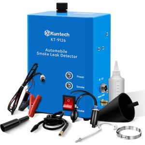 Smoke Machine Automotive Built-in Air Pump, 12V DC Smoke Leak Detector for Pipe System, Fuel Leakage, Leakage Diagnostic Tester for All Cars