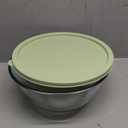 Extra Large Glass Mixing Bowls Clear Glass Salad Cooking Bowls for Kitchen Salad Bread Storage (4.7Qt)