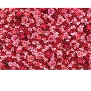 Renaiss 10x7ft Pink Red Rose Backdrop Flower Wall Wedding Photography Background Mother's Day Valentines Bridal Shower Girls Birthday Ceremony Party Decor Banner Floral Photo Studio Booth Props