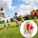 Tug of War Rope 60ft Outdoor Yard Games for Kids, Teens and Adults, Field Day Family Reunion Birthday Party Outside Backyard Lawn Picnic Carnival Games for Team Building Activities
