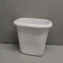 Rubbermaid Vanity Trash Can/Wastebasket 1.5-Gallons/6-Quarts White for Under Counter/Kitchen/Office/Bedroom/Bathroom